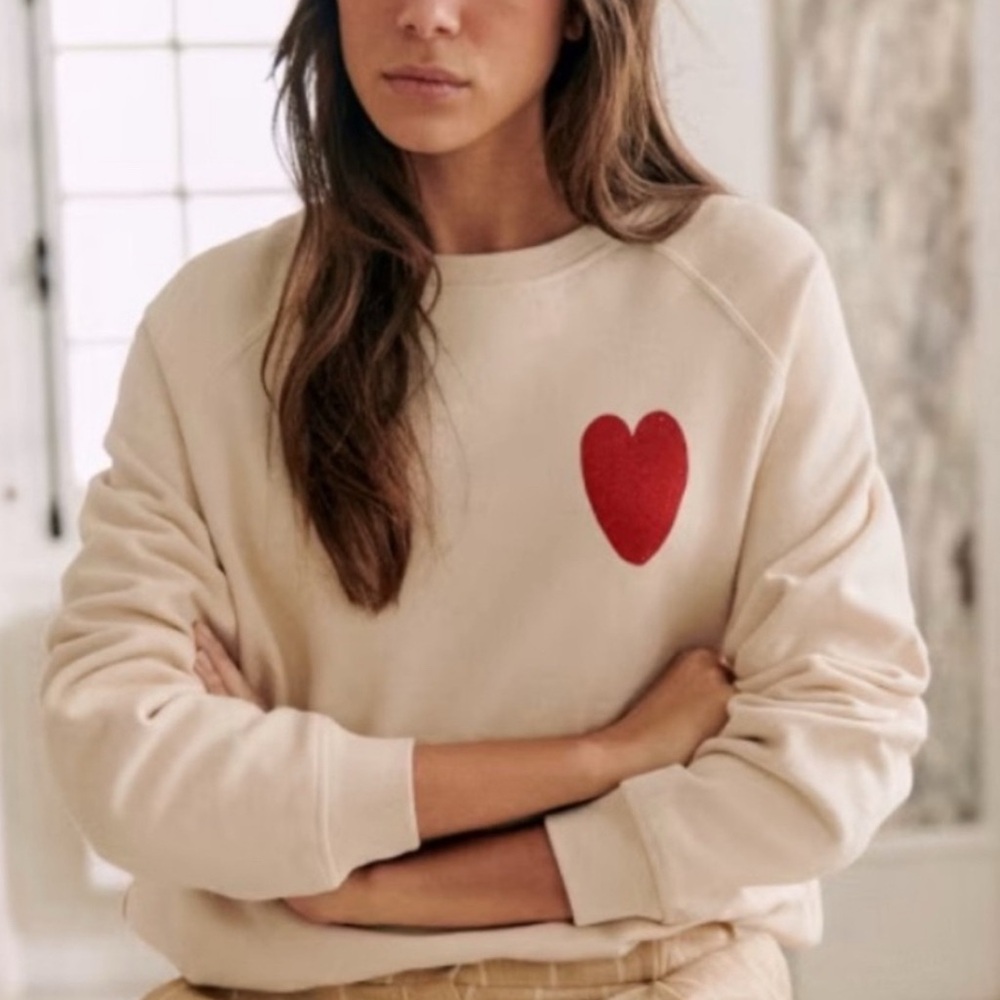 Sezane x Bobo Choses Heart Sweatshirt Sz S